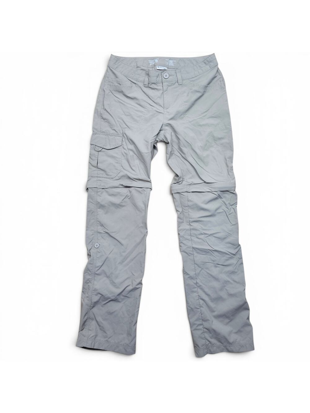 MOUNTAIN HARDWEAR Convertible Hiking Pants Womens 8 Zip Off Cargo Trail Outdoors